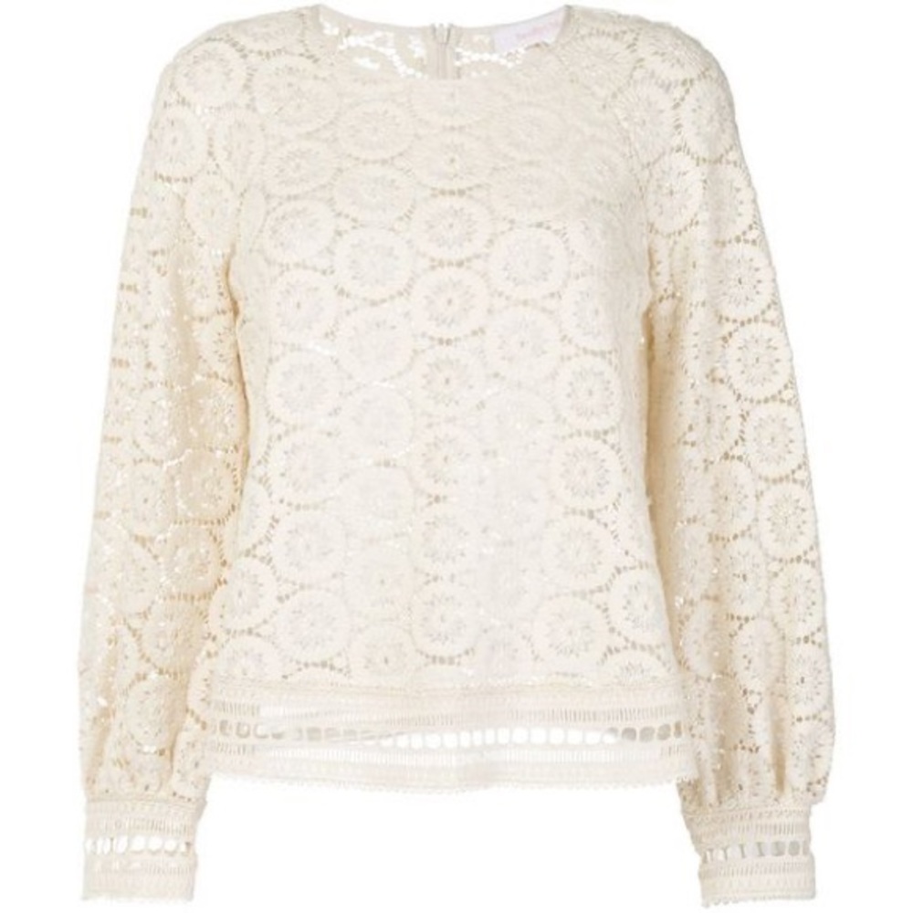 Chloe Cream Balloon Sleeve Top - Size XS/S (EU 36) - Picture 5 of 12
